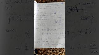 Ampere Law for non steady current  Maxwell Equations  physics shorts maxwellequations ampere [upl. by Pederson]