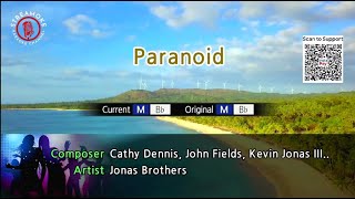 Paranoid  Jonas Brothers Karaoke Version [upl. by Marras742]