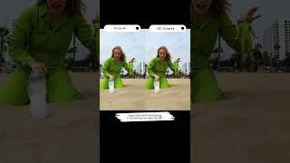 Happy Kelli Bottle Flip Challenge🤣 AI comparison happykelli loop funny fyp shorts ai [upl. by Bacchus942]