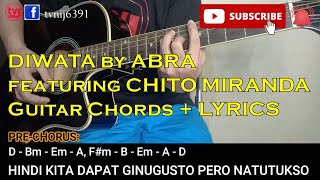 HOW TO PLAY DIWATA by ABRA feat CHITO MIRANDA on GUITAR  TV ni J [upl. by Airakaz762]