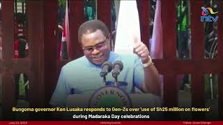 Bungoma Governor Lusaka defends use of Sh25million on flowers during Madaraka Day celebrations [upl. by Luigi]