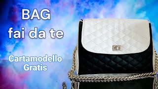 BORSA fai da te  Come cucire una borsa in similpelle  HANDMADE BAG  Small BAG sewing tutorial [upl. by Salazar]