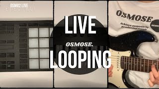 Live Looping Electro Beat  Guitar x Maschine Mikro MK3 x Komplete Kontrol M32 [upl. by Anitsirhcairam929]