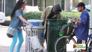 man eats shitty diapers on the street  prank [upl. by Chandra729]