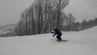 Jouer en ski dans la neige Bromont 12 mars 2022 [upl. by Beale410]