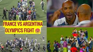 FRANCE VS ARGENTINA OLYMPICS BRAWL 😠 [upl. by Olenolin510]