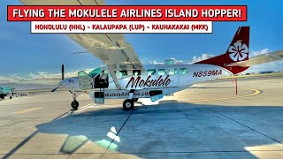 REVIEW  Mokulele Airlines  Honolulu HNL  Kalaupapa LUP  Kaunakakai MKK  Cessna 208 [upl. by Barbara-Anne]