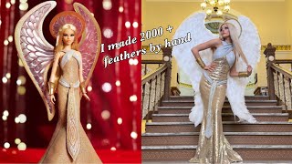 Making THE Angel Barbie dress amp wings [upl. by Ventura]