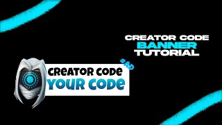 Creator Code banner overlay tutorial like Reets [upl. by Kryska]