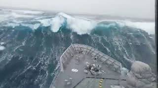 Ships in Storms  10 TERRIFYING MONSTER WAVES Hurricanes amp Thunderstorms at Sea [upl. by Eiramassenav]