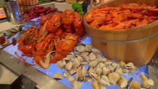 Ellenborough Market Cafe dinner buffet overview [upl. by Atnahsa]