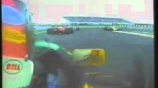 senna schumacher crash 1992 french gpwmv [upl. by Atsirtal]