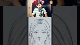 How to draw a sketch of beautiful girl [upl. by Aitra]