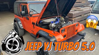 رانجلر تيربو 😱 الصوت خيال 🔥 jeep yj turbo 40 [upl. by Perlis]