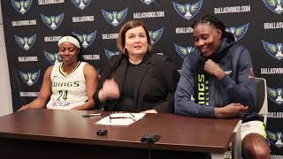 Dallas Wings Post Game Press Conference 051624 wnba dallaswings [upl. by Heidy]