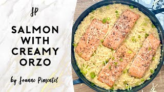 SALMON WITH CREAMY ORZO [upl. by Brothers]