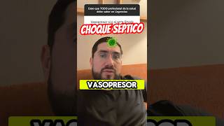 Vasopresor en choque séptico 💉 [upl. by Eednac]