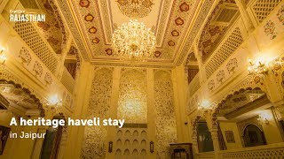 A heritage haveli stay in Jaipur [upl. by Ahsoem]