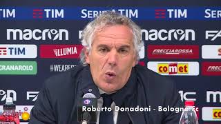 Donadoni commenta Bologna  Udinese [upl. by Molahs]