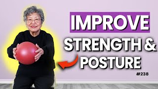 Easy Pilates to Improve Strength amp Posture Perfect for Ages 60 [upl. by Aylad]