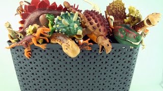 Box of Dinosaurs Playmobil Collection  Tyrannosaurus Triceratops in the dinosaur toy box [upl. by Iona]