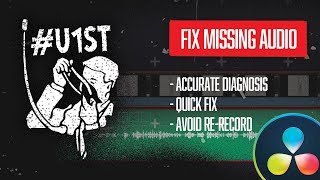 QuickFix  Missing Audio in Davinci Resolve Timeline [upl. by Gaye939]