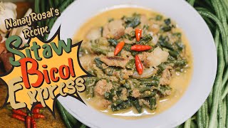 BICOL EXPRESS  SITAW VERSION  HOW TO COOK [upl. by Reid]