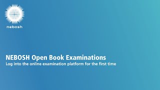 NEBOSH OBE Log into the online examination platform desktop [upl. by Shepherd704]