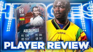 FIFA 22 DER KLEINE PELE ABEDI PELE HERO PLAYER REVIEW [upl. by Kassia]