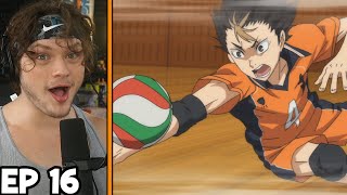 KARASUNO WINS THEIR FIRST GAME  Haikyuu Episode 16 Reaction [upl. by Anialram953]