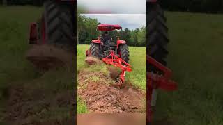 Plowing in the Field with Tractor [upl. by Ithaman]