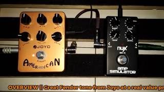 PEDAL REVIEW  Joyo American Sound vs Nux AS4 Amp Simulator [upl. by Lirrehs]