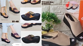 SANDAL WANITA TERBARU 2023 WEDGES 5CM ELEGAN [upl. by Adeirf]