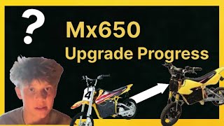 Upgrading my Mx650 Razor Dirt bike Progress Update 16mph to 30mph [upl. by Arinaid727]