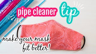 How to Make Your Face Mask Fit Better with a Pipe Cleaner [upl. by Castora919]