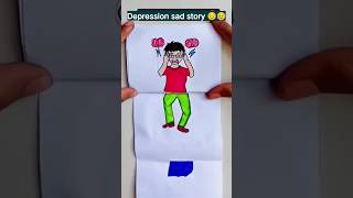 Depression sad story 😥😔😔emotionalstory depression storyart [upl. by Dabbs]