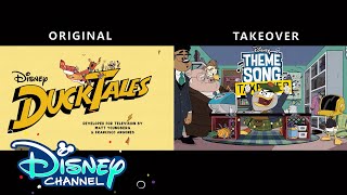 Glomgold Theme Song Takeover Side by Side  DuckTales  Disney Channel [upl. by Duky]