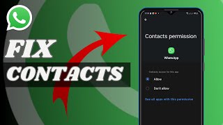 How To Fix Contacts Not Showing On WhatsApp [upl. by Nicol]