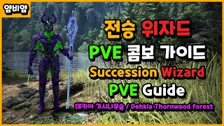 BDO 전승 위자드 PVE 콤보 가이드 가시나무숲  Succession Wizard PVE Guide Thornwood forest [upl. by Georgiana]