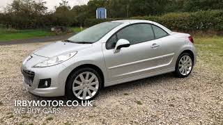 Used peugeot 207cc 16 gt 120bhp for sale on the wirral [upl. by Aihtnis]