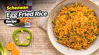 Schezwan Egg Fried Rice At Home  How To Make Schezwan Egg Fried Rice  Easy Recipe  Chings Secret [upl. by Animrelliug]