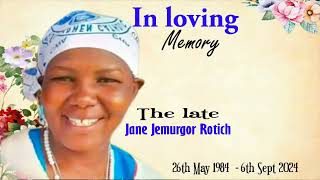 The late Jane Jemurgor Rotich Katanin VillageKilibwoni Nandi County [upl. by Nilkoorb]