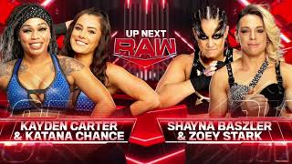 Zoey Stark amp Shayna Baszler VS Katana Chance amp Kayden Carter [upl. by Mosnar]