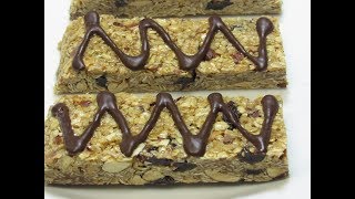 Oatmeal Breakfast Bars  حلويات بالشوفان سهلة و صحية و مغذية [upl. by Giardap]