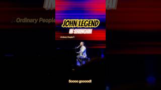 Still in awe of John Legend’s voice 🥹 johnlegend shanghai china concert ordinarypeople ofw [upl. by Aohk]