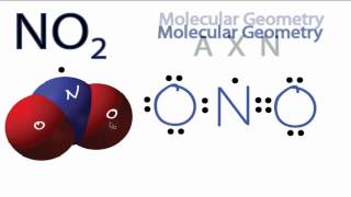 NO2 Molecular Geometry  Shape and Bond Angles Note exact bond angle is 1343 [upl. by Mcdonald]