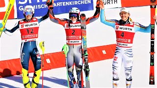 FIS Alpine Ski World Cup  Mens Slalom 2 Run 2  GarmischPartenkirchen GER  2022 [upl. by Drazze]