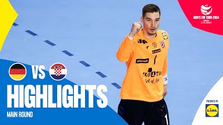 Best performance of the EURO  Germany vs Croatia  Highlights  Mens EHF EURO 2024 [upl. by Gilliette]