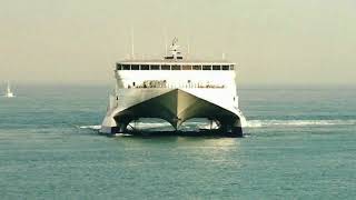 Hoverspeed Seacat Dover Fast Ferry [upl. by Haywood]