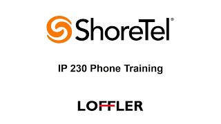 ShoreTel IP 230 Phone Training [upl. by Nwahs]